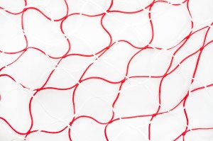 Siatka do bramki 3x2 PP/b 3 mm 80/100 biało-czerwona